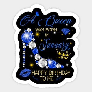 January Queen Birthday Sticker